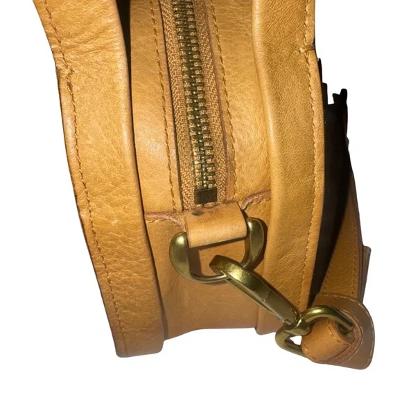 Madewell the Sydney tan crossbody genuine leather handbag EUC - Picture 6 of 13